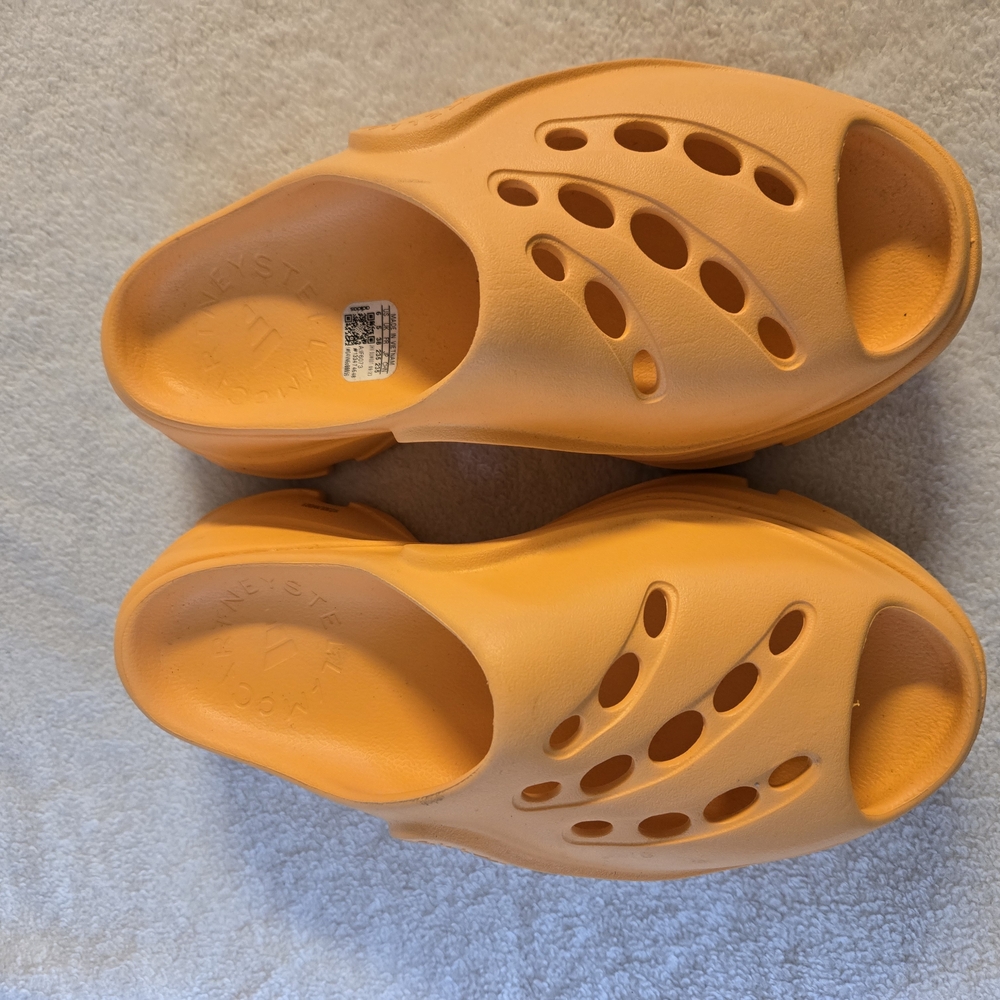 Adidas by Stella McCartney Orange Slip-On Clog Mules